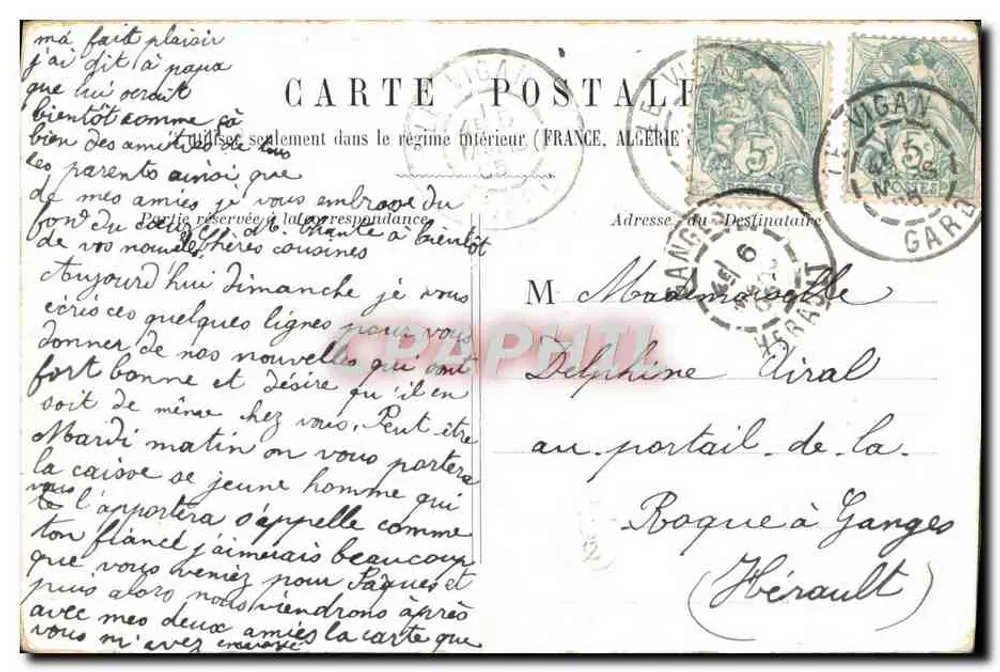 Amour dans une cabane — scène intime avec éditeur 'L. B. & Cie' et n° 1234 - Rückseite
