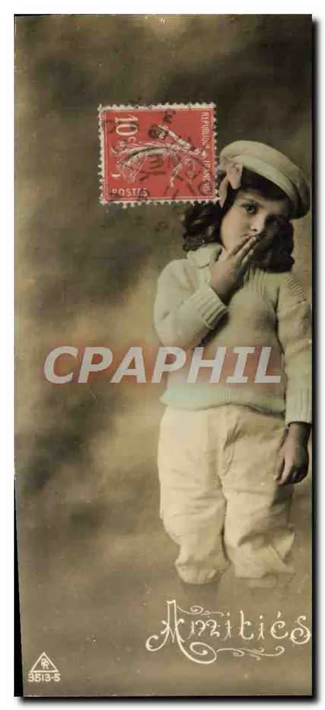 Menina — Amizades — editor desconhecido, n° 3513-5 - Frente
