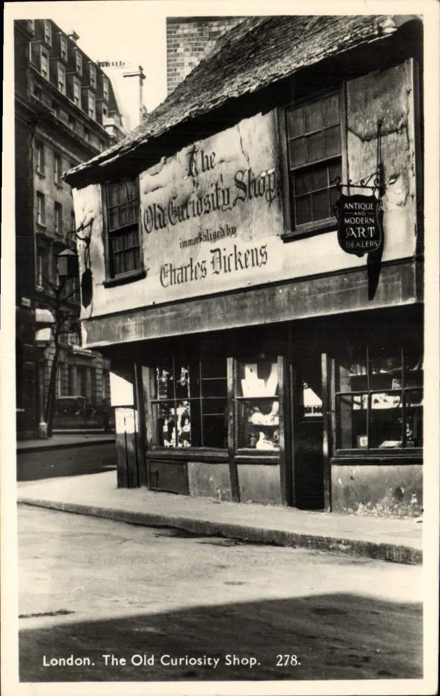 Londres. The Old Curiosity Shop — imortalizado por Charles Dickens — 278. - Frente