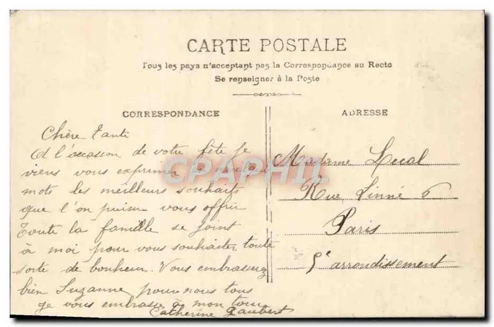 Junge Frau — Frohe Feier — Verlag E.L.D., Nr. 4108 - Rückseite