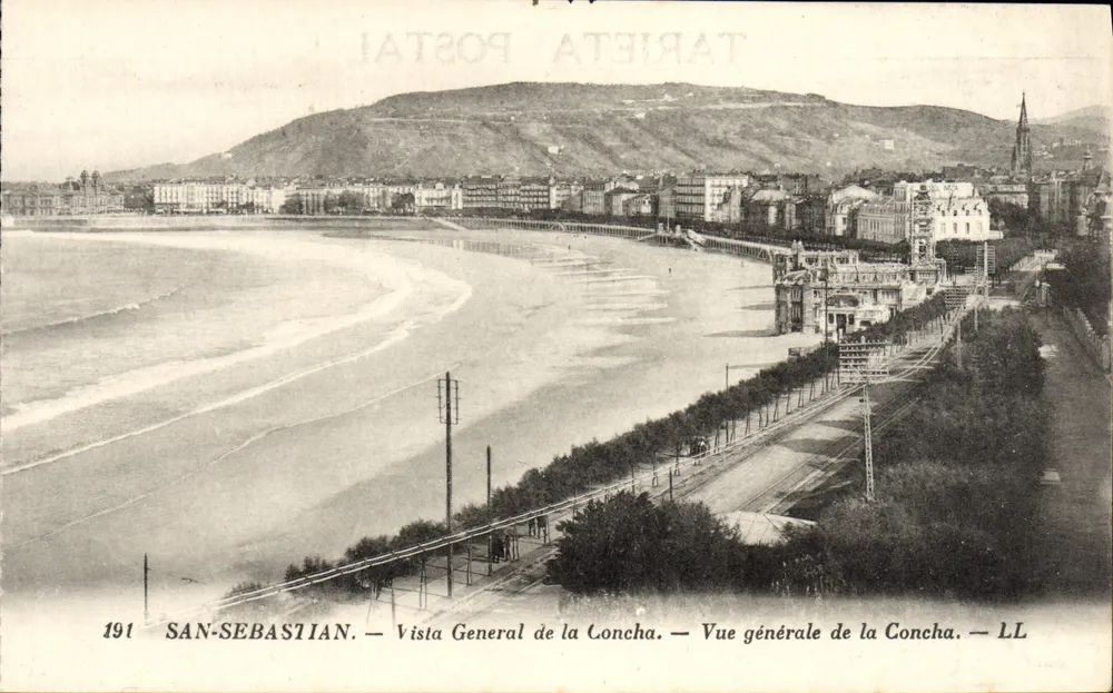 San Sebastián — Allgemeiner Blick auf La Concha — LL - Vorderseite