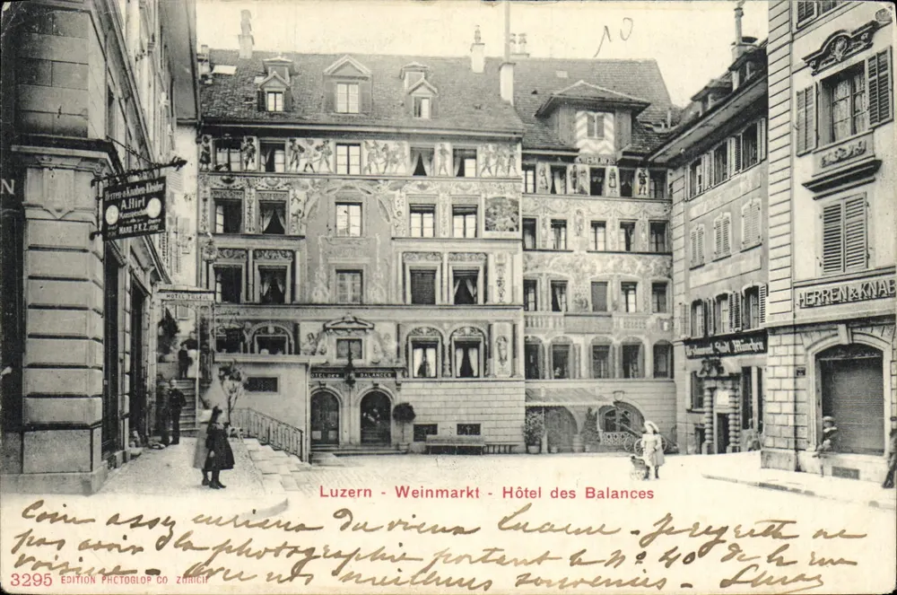 Lucerna - Mercado do Vinho - Hotel das Balanças — Edição Photoglop Co Zurich, n°3295 - Frente