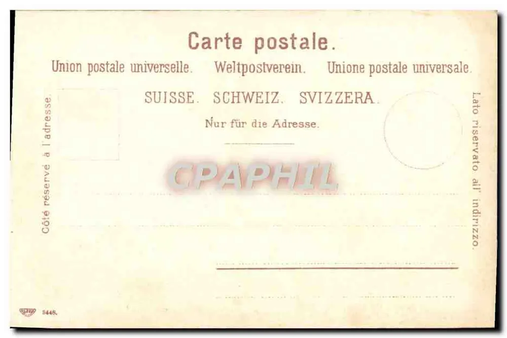 Ragaz — Ruïne en Hotel Wartenstein — onbekende uitgever - Achterkant