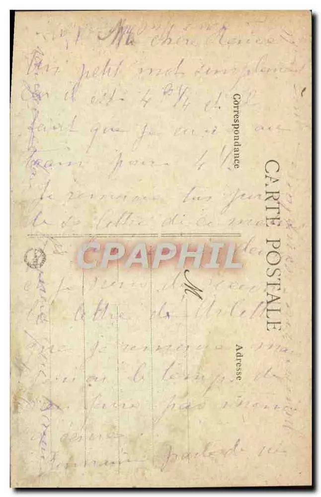 Lion-Hermanville — Chalets Clémence, Marmaille, Marmouset, Hermanvillette — Sammlung J. P. Pibot - Rückseite