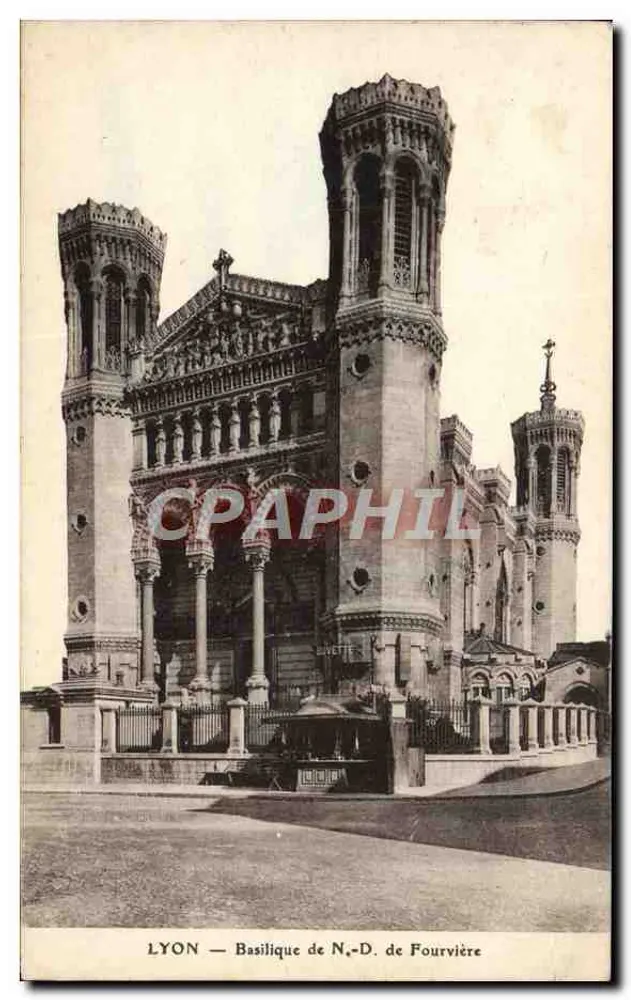 LYON — Basílica de Nossa Senhora de Fourvière - Frente