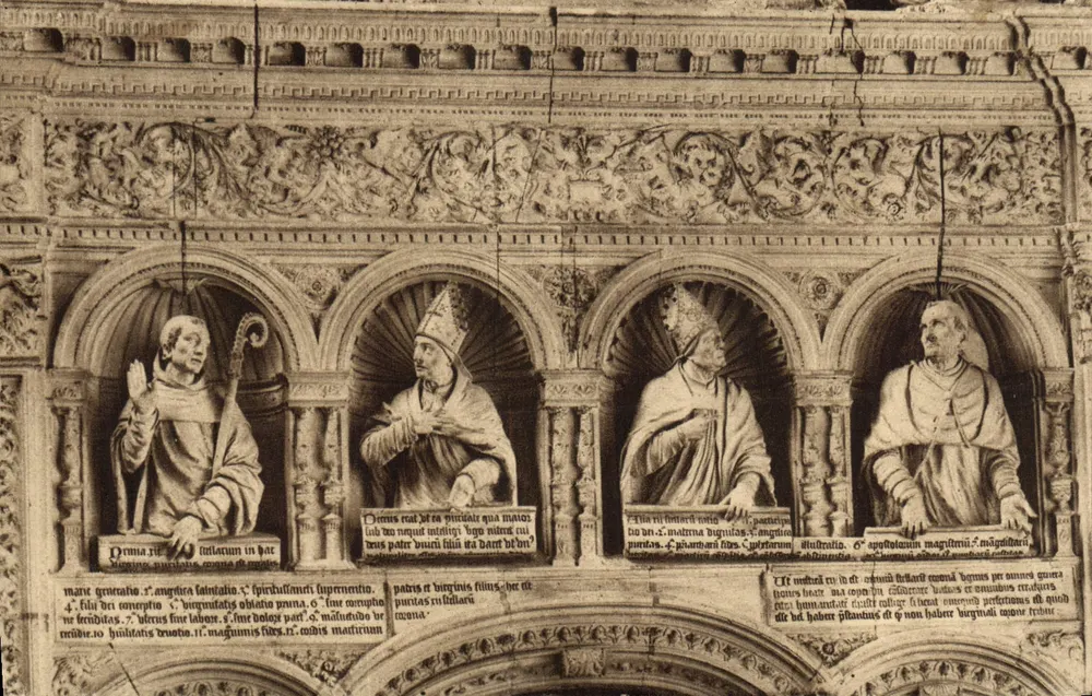 Die vier Kirchenväter — Grabmal der Notre-Dame (1553) — Editions des Amis de Solesmes - Vorderseite