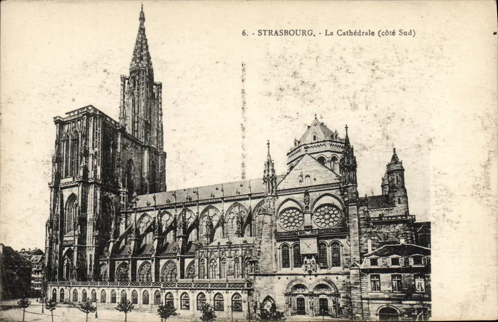 Estrasburgo - A Catedral (lado sul) — edição não identificada, n°6 - Frente