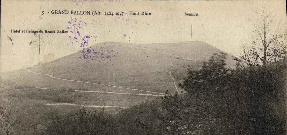Grand Ballon (Alt. 1424 m.) - Alto Reno — Hotel e Refúgio do Grand Ballon — Edição especial do Cl. V. 1933 - Frente