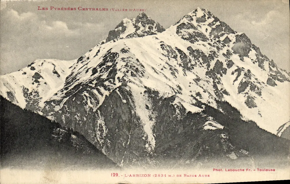 केंद्रीय पाइरीनीज (अर्गेलेस घाटी) - अर्बिज़ॉन (2831 मीटर) बाज़स अरॉर - फोटो लैबूश फ्रें. - टूलूज़ - आगे
