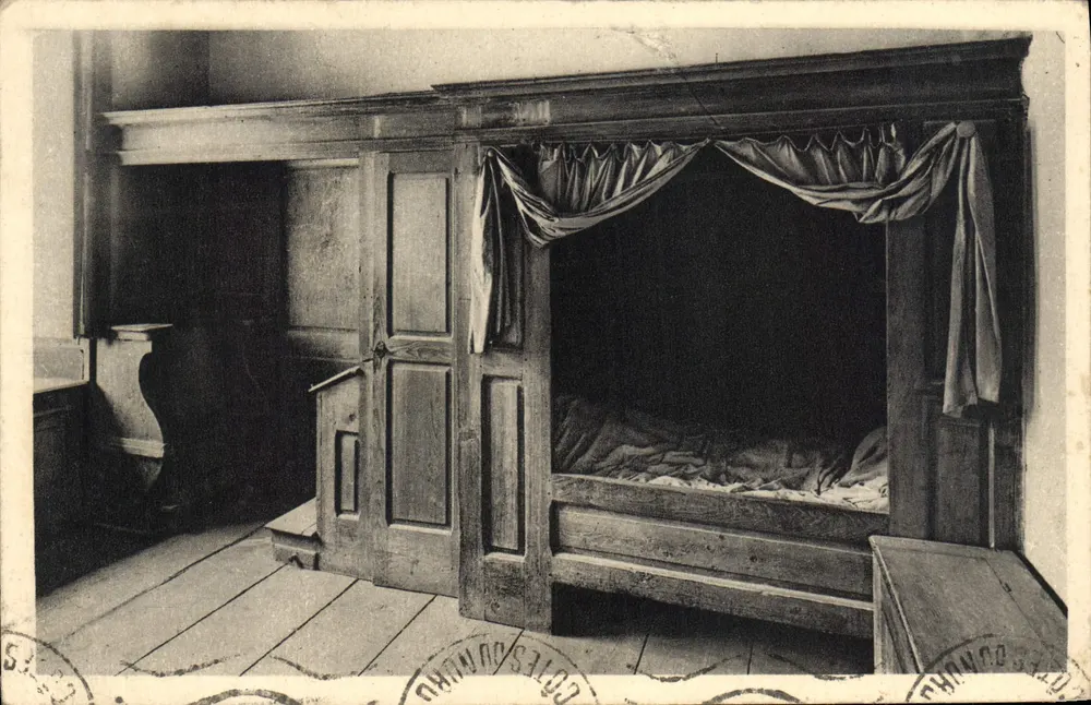 Kloster La Grande Chartreuse — Innenansicht einer Zelle — Das Zimmer - Vorderseite