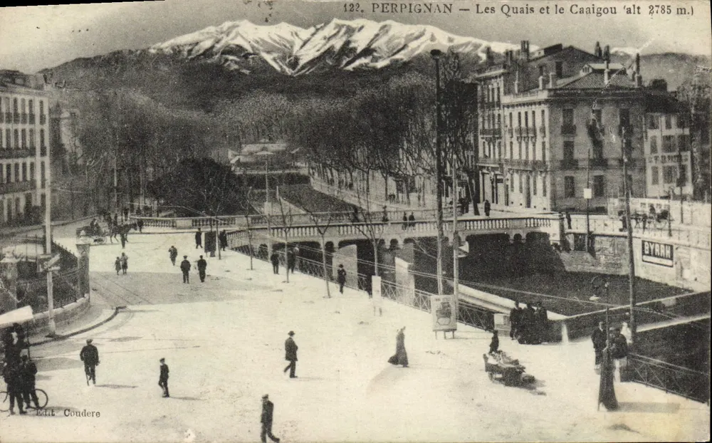 Perpignan — Les Quais e o Caïgou 'alt 2785 m.' — Paul Coudere - Frente