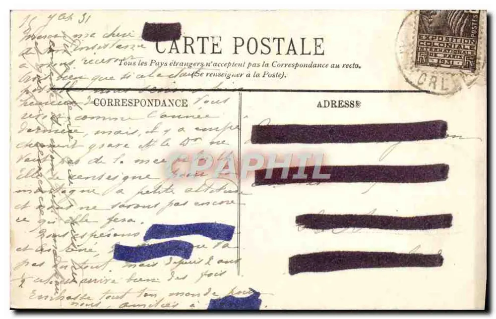 Mont-Dore — A Cascata de Dictergille — editor não identificado, n° 11 - Verso