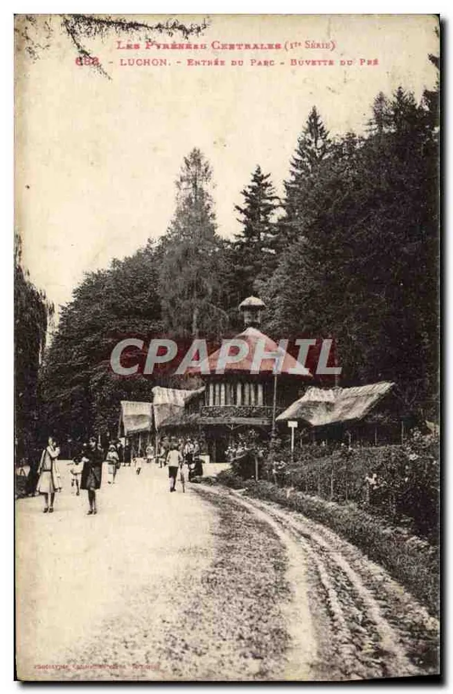 Luchon - Invoeging van het Park - Bar van het Pré — De Centrale Pyreneeën (1e Serie) n° 682 - Voorkant