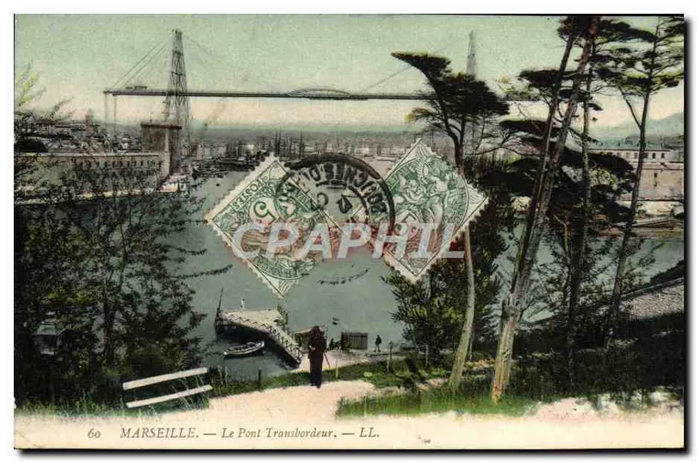 Marselha — O Ponte Transbordeur — LL. n°60 - Frente