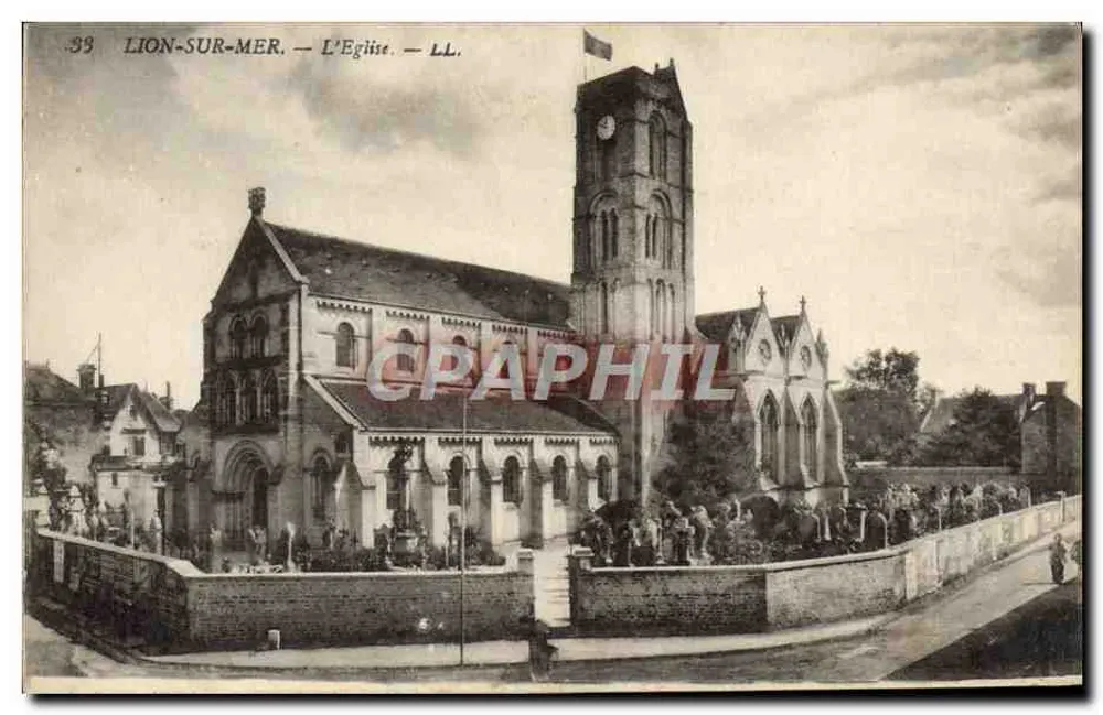Lion-sur-Mer — A Igreja — LL. - Frente