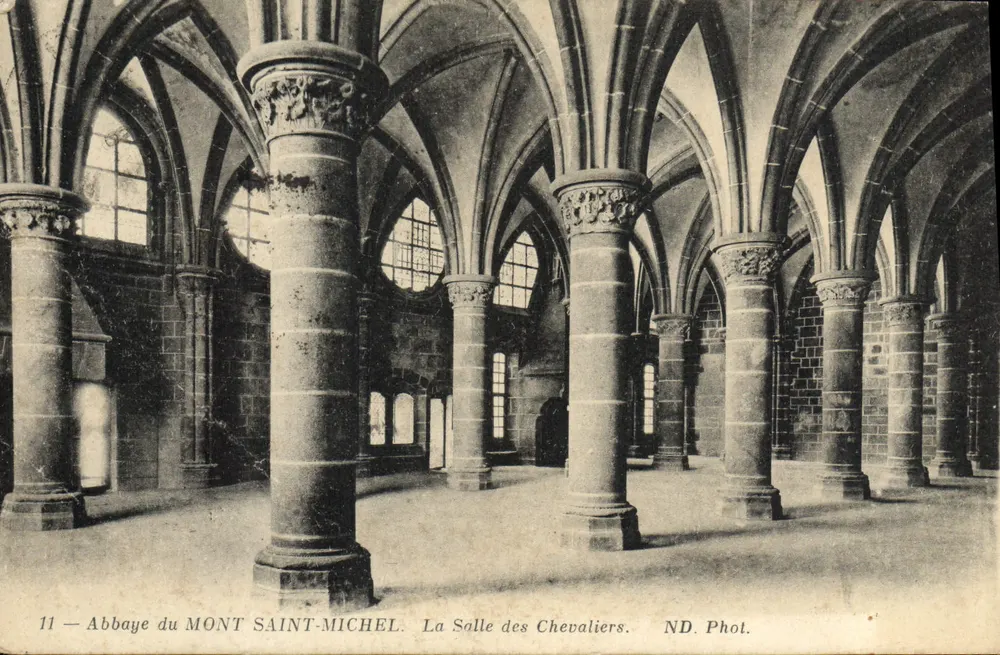 Abbaye du Mont Saint-Michel — La Salle des Chevaliers — ND. Phol. - Vorderseite