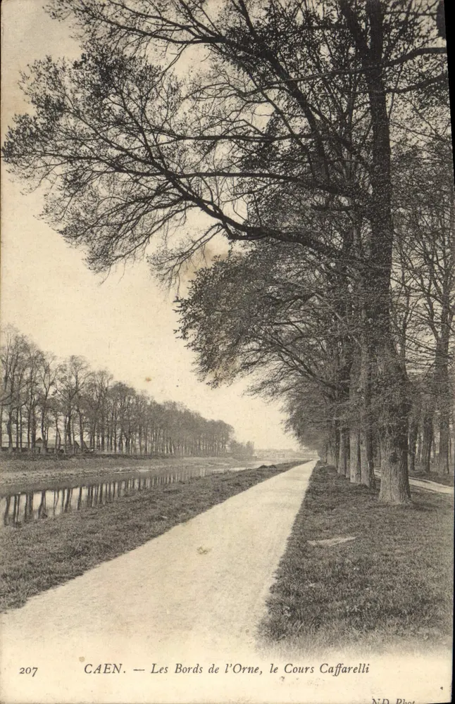 CAEN — As margens do Orne, o Cours Caffarelli — ND Phot, n°207 - Frente