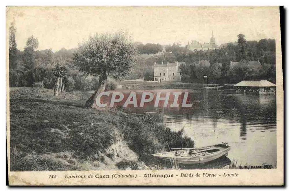 Environs de Caen (Calvados) — Bords de l'Orne — Lavoir — S. R. PARIS - Vorderseite