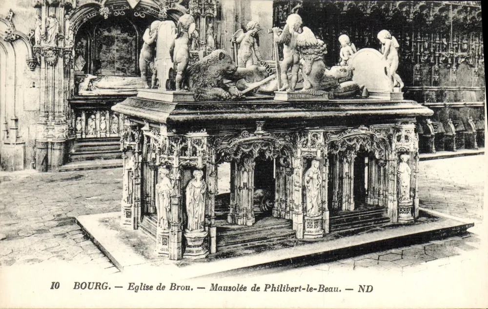 Bourg — Kirche von Brou — Mausoleum von Philibert-le-Beau — ND - Vorderseite