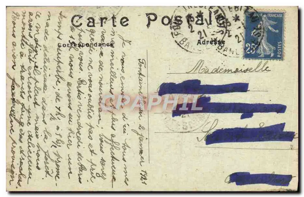 Floresta de Fontainebleau — A Rocha Suspensa — n°161 - Verso