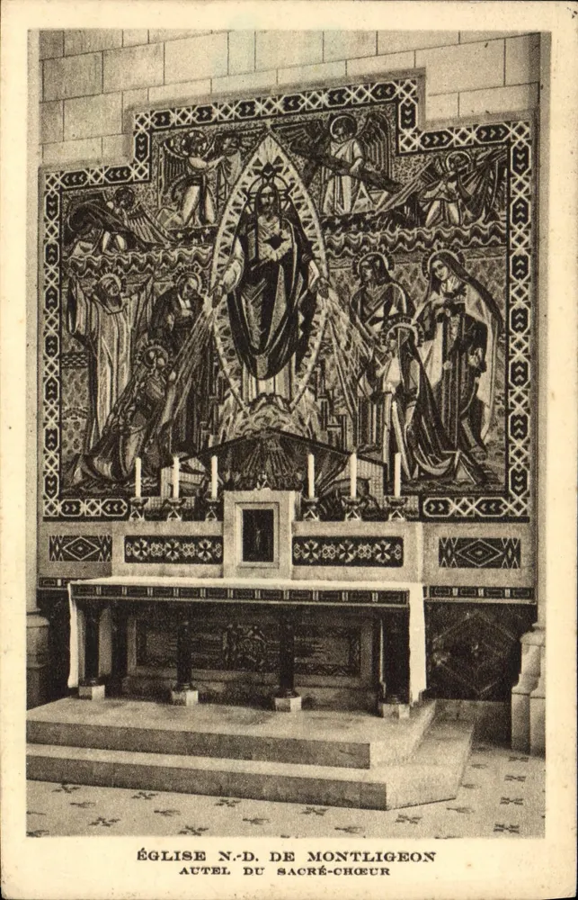 Kirche N.-D. de Montligeon — Altar des Heiligen Herzens — De Garvel, Verlag - Vorderseite