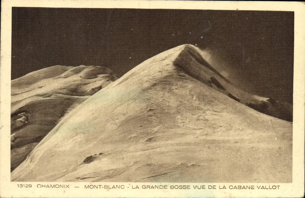 Chamonix — Mont-Blanc — Die Grande Bosse aus der Vallot-Hütte gesehen — Verlag: BRAUN & Cie, Verlag - Vorderseite