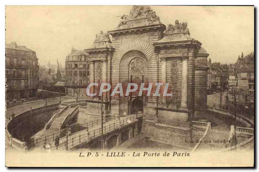 Lille - A Porta de Paris — Reprodução proibida — L.P. 5 - Frente