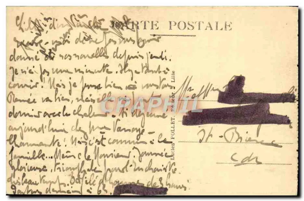 Lille - A Porta de Paris — Reprodução proibida — L.P. 5 - Verso