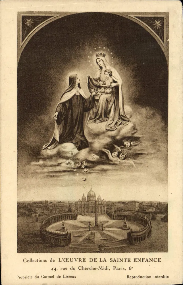 Vaticano — Vista panorâmica — Coleções de L'Œuvre de la Sainte Enfance, 44 rue du Cherche-Midi, Paris, 6e - Frente