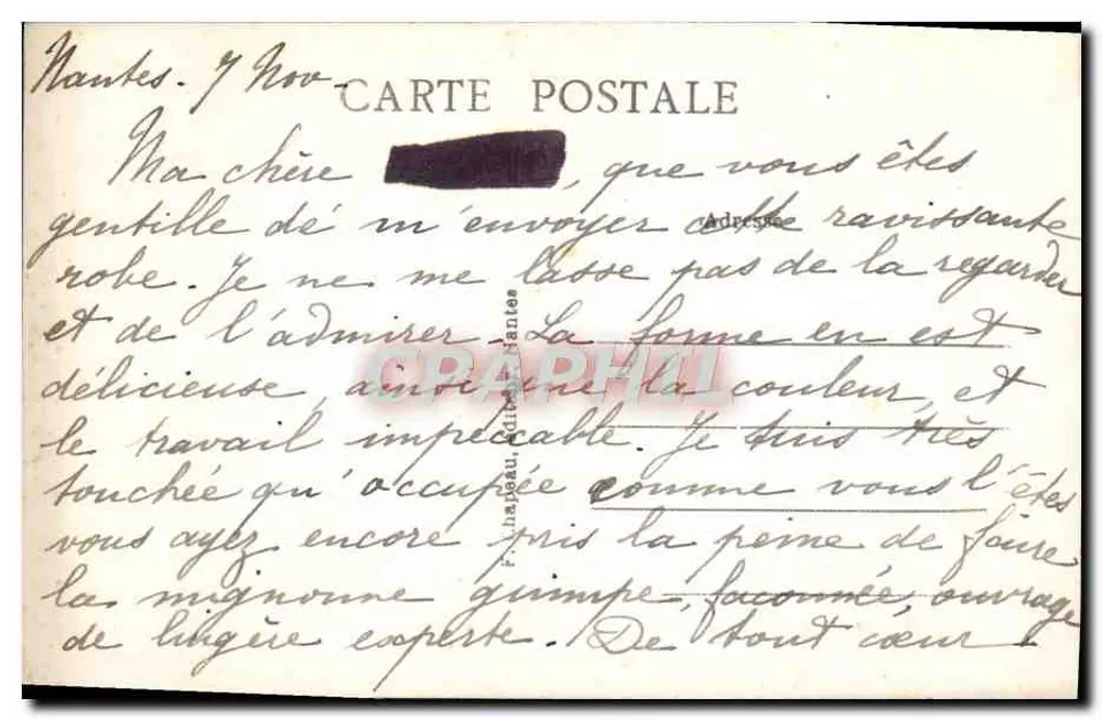 NANTES — Die Kathedrale, das Tor und der Cours St-Pierre — n°59 - Rückseite