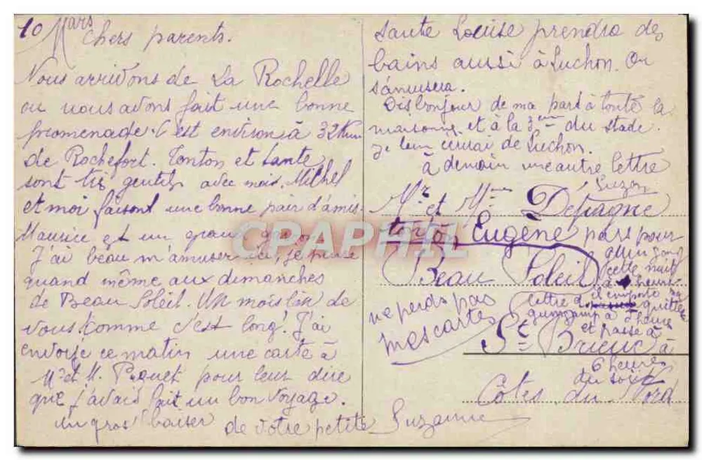 La Rochelle - Eingang zum Hafen - L. G. - n° 1248 - Rückseite