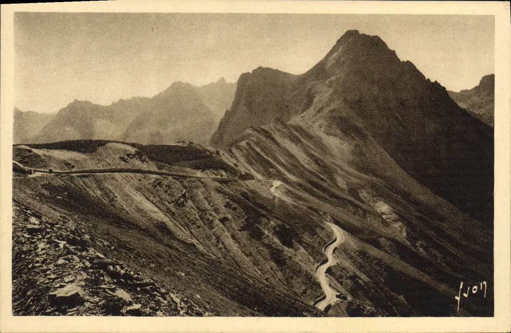 Col du Tourmalet (2113 m.) — Die Pyrenäen — Edition Französischer Kunst, Nr. 145 - Vorderseite