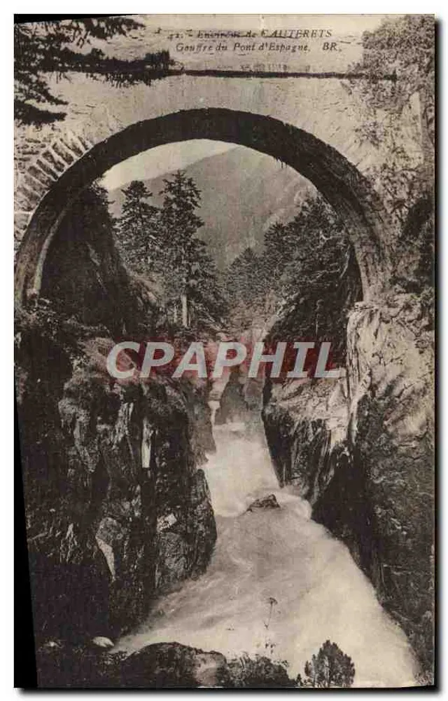 Pont d'Espagne — Gouffre du Pont d'Espagne — Éditeur de Cauterets, n° 44 - Vorderseite