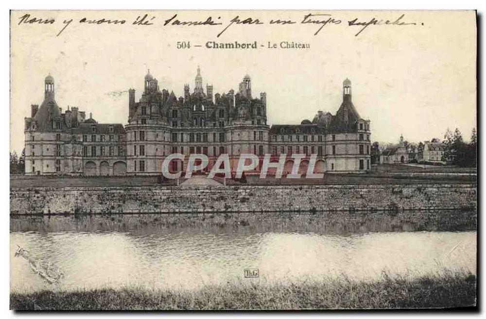 Chambord — O Castelo — T.G. n°504 - Frente
