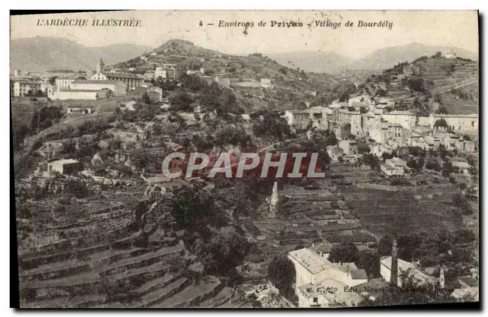 Bourdeléy — Arredores de Privas — L'Ardeche Illustrée, n°4 - Frente