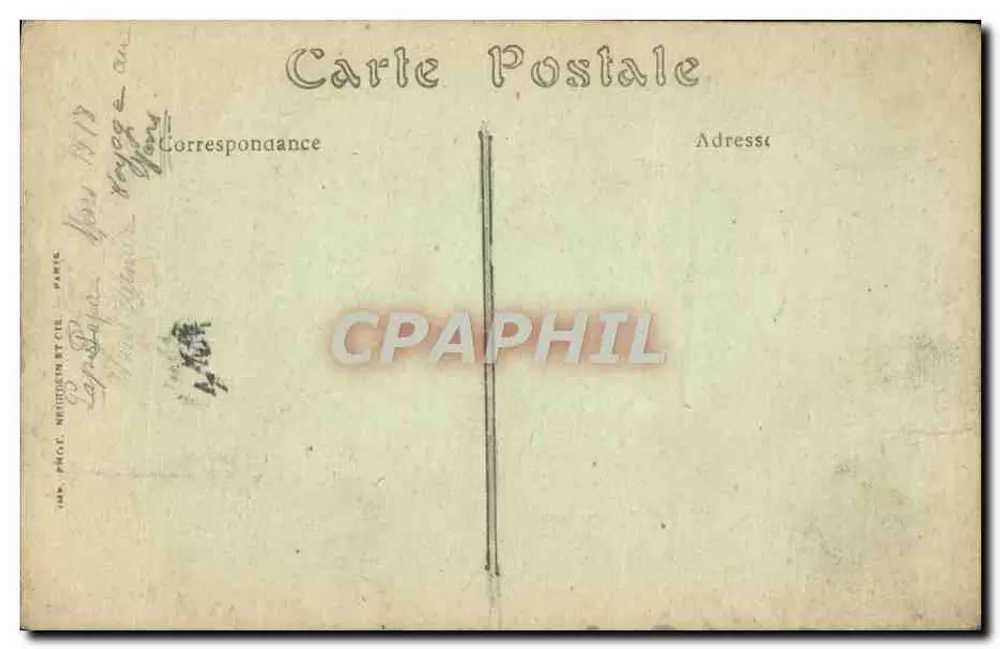 Le Mans, Der Botanische Garten — Rustikales Chalet — R. Barlet, Verlag, Le Mans - Rückseite