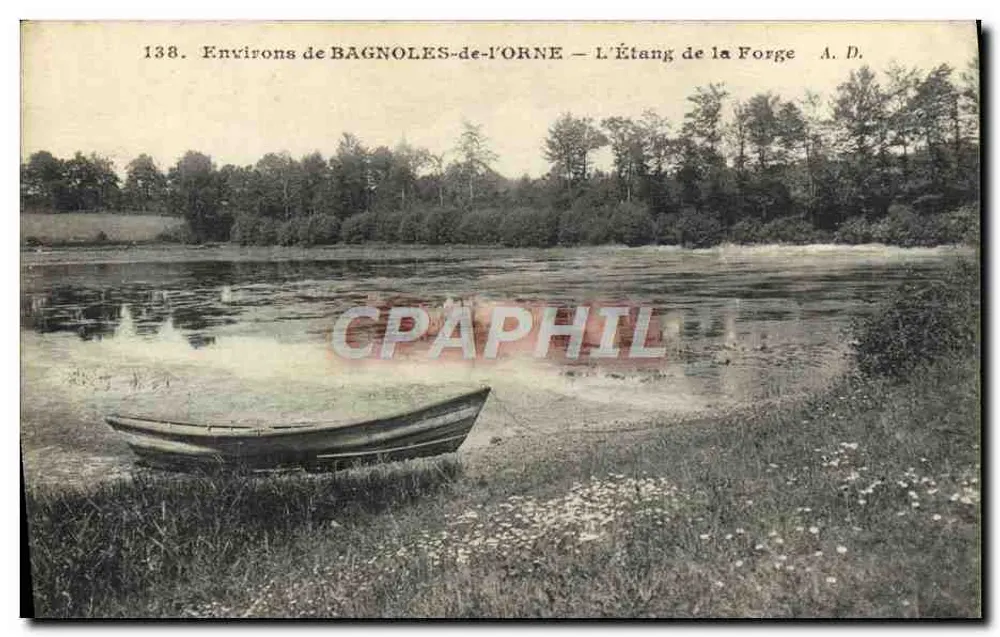 Ambientes de BAGNOLES-de-l'ORNE — L'Étang de la Forge — A. D. — n° 138 - Frente
