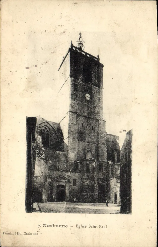 Narbonne — Kościół św. Pawła — Firmin, wyd., Narbonne - Awers