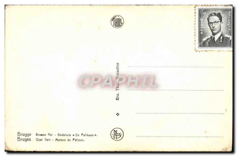 Bruges — Canal do Pelikaan — Editor Thil - Verso