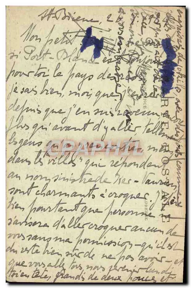 Heiliger Tarcisius — Tarcisius allein auf der Via Appia — Künstlerische Sammlung der Maison de la Bonne Presse, 5, Rue Bayard, Paris - Rückseite