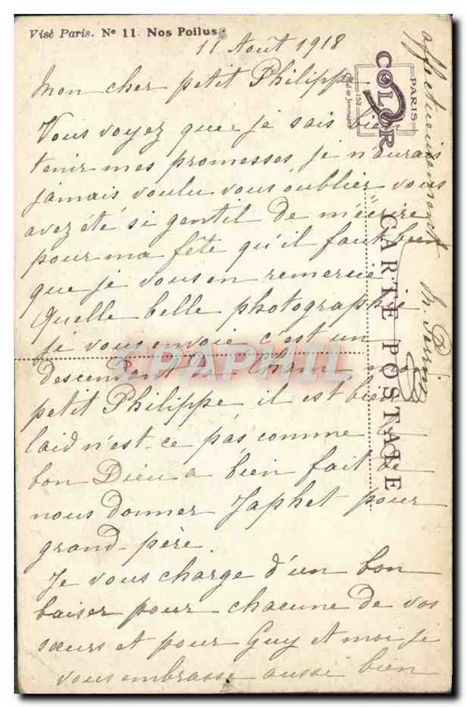 Portrait d'un homme en turban rouge — buste — signé 'En Dapurs' et daté 'Ranyrapolo Nov.1914' - Rückseite
