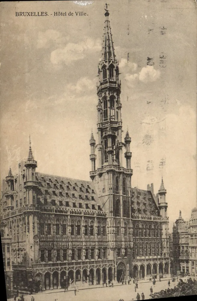 Bruxelas - Hotel de Ville - Éditeur Waischaert, Bruxelas - Frente