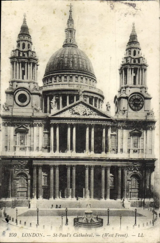 LONDRES — St-Paul's Cathedral — (West Front) — LL. N° 259 - Voorkant