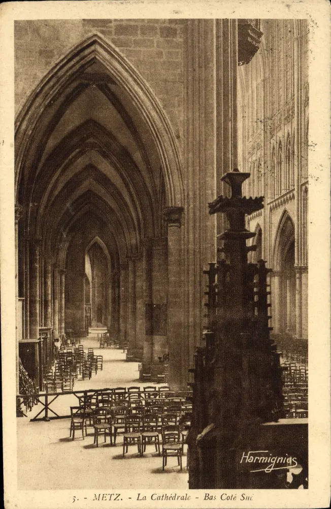 Metz - De Kathedraal - Onderste Zuidkant — Uitgave Harmignies, n°3 - Voorkant