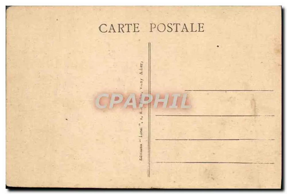 Vichy - Vue panoramique sur l'Église Saint-Louis — Éditeur Idéal, n° 303 - Verso