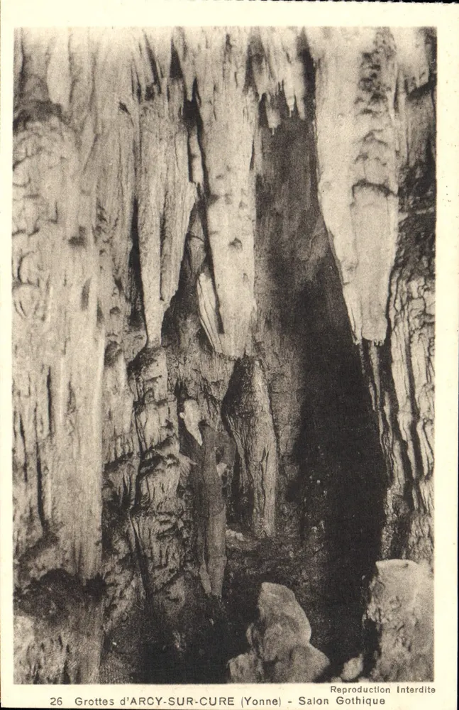 Grutas de Arcy-sur-Cure (Yonne) — Salão Gótico — n°26 - Frente