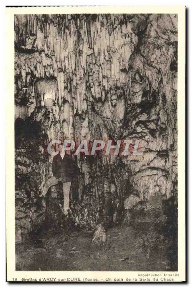 Grottes d'Arcy-sur-Cure (Yonne) — Ein Eckbereich der Chaos-Höhle — A. Joublin, Verleger des Chalet des Grottes - Vorderseite