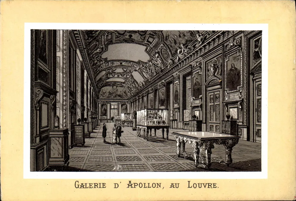 Galerie Apollon am Louvre — Kupferstich - Vorderseite