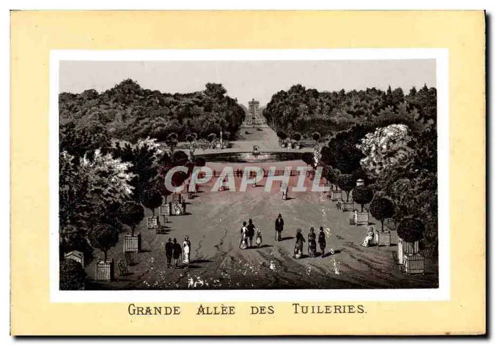 Große Allee der Tuileries — Paris - Vorderseite