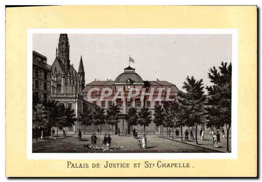 Palácio de Justiça e Capela Santa — Paris - Frente